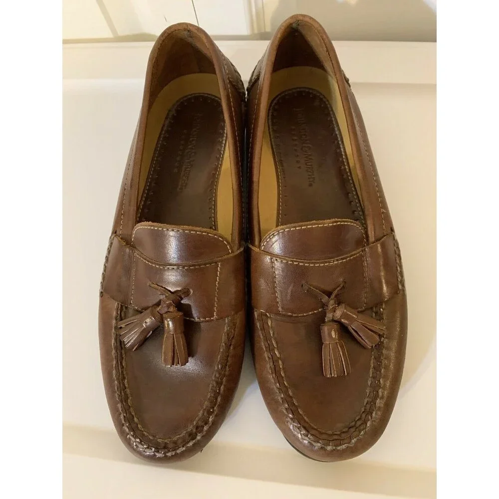 Johnston & Murphy Passport Tasselled Slip On‎ Loafers Shoes Men's 9 M